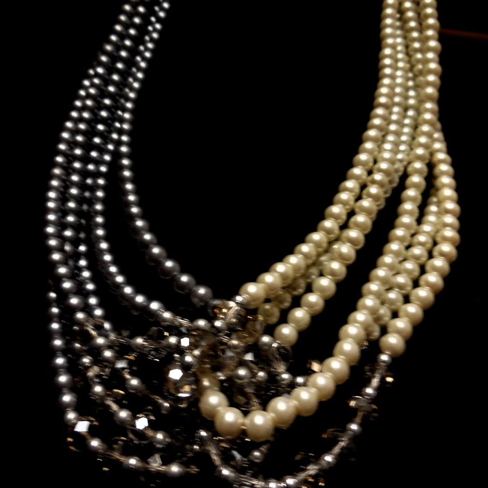 Pearl and Crystal Necklace